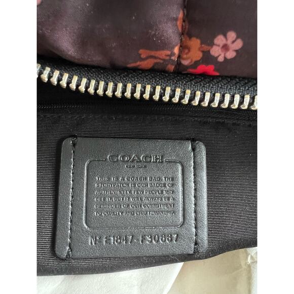 coach quilted floral charlie puffer backpack in baby bouquet 30667 - Picture 4 of 5